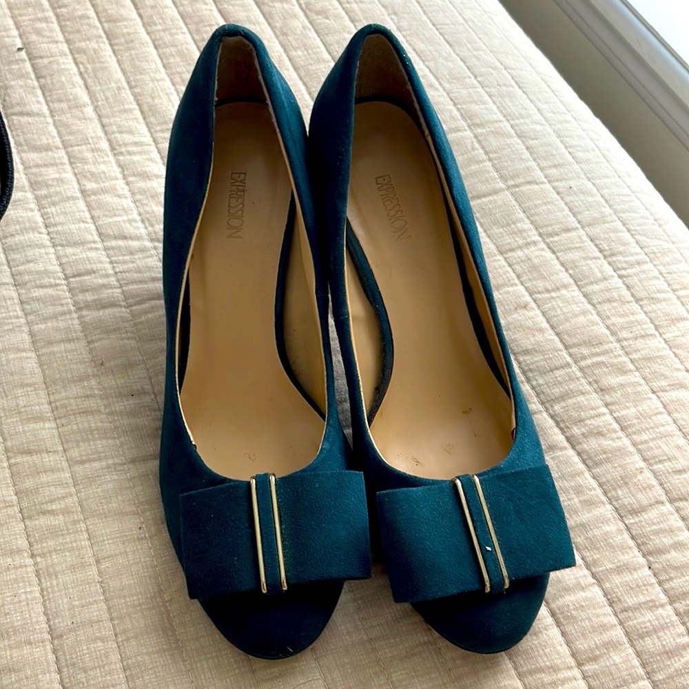 A beautiful suede shoes
